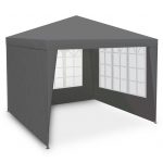 Павільйон садовий 4 стінки 3x3 м сірий Plonos - Простір для відпочинку на природі - Зображення 5