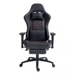 Ігрове крісло Lynxer Prestige чорний з червоною вставкою Максимальний комфорт та підтримка для геймерів - Зображення 2