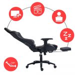 Ігрове крісло Lynxer Prestige чорний з червоною вставкою Максимальний комфорт та підтримка для геймерів - Зображення 5