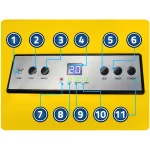 Промисловий осушувач повітря 70л/24г Humberg HM-482 - Зображення 8