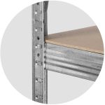 Металевий складський стелаж набір 2 шт 174 x 80 x 40 см Plonos PL-701 - Міцний і просторий - Зображення 7