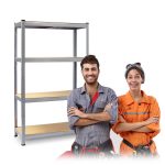 Складський Металевий Стелаж Plonos PL-700: Комплект 2 шт. 150 x 75 x 30 см - Економне Рішення - Зображення 10