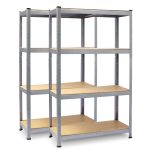 Металевий складський стелаж набір 2 шт 150 x 75 x 30 см Plonos PL-700 - Для зберігання інструментів - Зображення 15