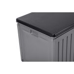 Садова скриня 109 x 51 x 55 см 270 л сіра - Стильне та містке рішення - Зображення 6