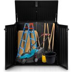 Садова скриня 116 x 112,5 x 71 см 775 л чорна - Великі об'єми для зберігання - Зображення 12