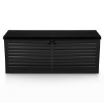 Садова скриня 143,5 x 57 x 53,5 см 390 л чорна - Створення простору для зберігання на свіжому повітрі - Зображення 3