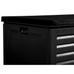 Садова скриня 143,5 x 57 x 53,5 см 390 л чорна - Створення простору для зберігання на свіжому повітрі - Зображення 6