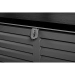 Садова скриня 143 x 57 x 53,5 см 390 л чорна-сіра – Елегантність і функціональність для Вашого саду - Зображення 13