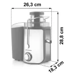 Соковижималка BD-750 Berdsen 600W Чорна - Зображення 5