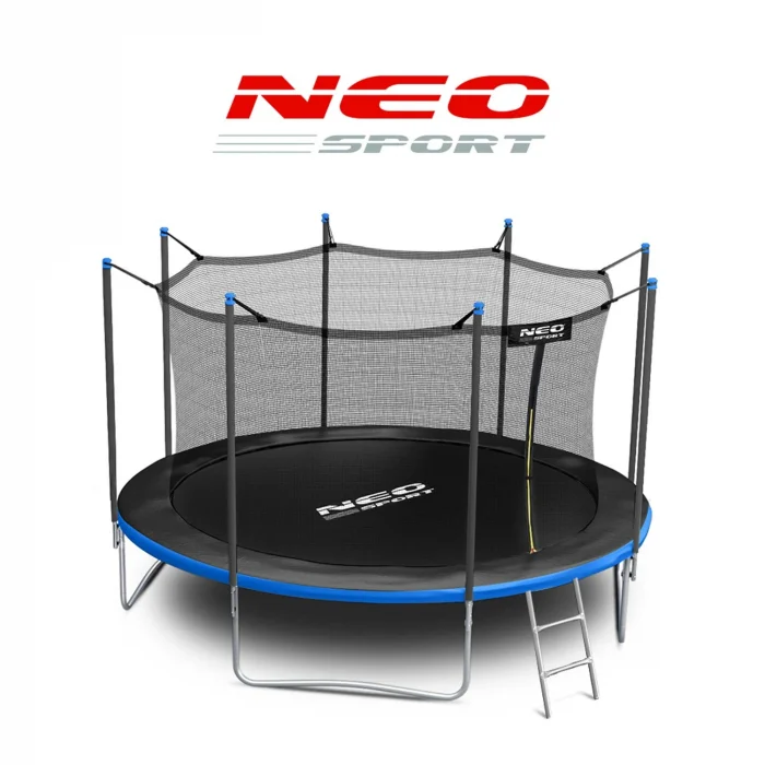 Батут садовий 13ft/404 см з внутрішньою сіткою та драбинкою Neo-Sport - Просторний та зручний для родини - Зображення 11