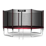 Батут садовий 13ft/404 см з зовнішньою сіткою та драбинкою Neo-Sport - Простір і безпека для активних дітей - Зображення 2