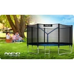 Батут садовий 13ft/404 см з зовнішньою сіткою та драбинкою Neo-Sport - Додатковий захист для вашої безпеки - Зображення 7