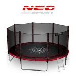Батут садовий 14ft/435 см з зовнішньою сіткою та драбинкою Neo-Sport - Комфорт і безпека для усієї родини - Зображення 8