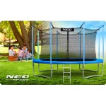 Батут садовий 15ft/465 см з внутрішньою сіткою та драбинкою Neo-Sport - Для великих просторів і активного відпочинку - Зображення 8