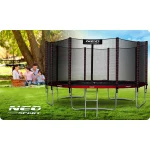 Батут садовий 15ft/465 см з зовнішньою сіткою та драбинкою Neo-Sport - Ідеальний для активного відпочинку - Зображення 7