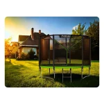 Батут садовий 6ft/183 см з зовнішньою сіткою та драбинкою Neo-Sport - Ідеальний для невеликих дворів - Зображення 4