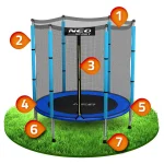 Батут садовий для дітей 140 см 4.5ft Neo-Sport - Веселий і безпечний для малечі - Зображення 7