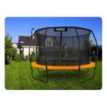 Батут садовий профільований 12ft/374 см з внутрішньою сіткою Neo-Sport - Висока стійкість та безпека - Зображення 2