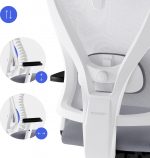 Біло-сірий офісний стілець SENSE7 Tone Стильний комфорт для продуктивної роботи - Зображення 2