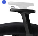 Поворотний стілець Sense7 Tone чорний Елегантний дизайн та максимальний комфорт для вашого інтер'єру - Зображення 6