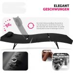 Лежак з ротанга Moana_TecTake Чорний сталевий. 404869 ідеальний вибір для вашого саду чи тераси - Зображення 5