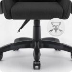 Ігрове крісло CABRO C500 Black fabric чорний стильний дизайн та зручність для геймерів - Зображення 5