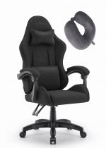 Ігрове крісло CABRO C500 Black fabric чорний стильний дизайн та зручність для геймерів