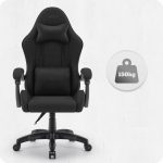 Ігрове крісло CABRO C500 Black fabric чорний стильний дизайн та зручність для геймерів - Зображення 6