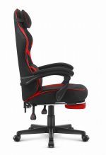 Ігрове крісло CABRO C502 FABRIC чорно-червоний динамічний стиль та комфорт для геймерів - Зображення 4