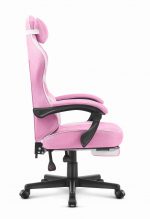 Геймерське крісло Cabro C502 Тканина Рожево-біле стиль та комфорт для геймерів - Зображення 3