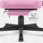 Геймерське крісло Cabro C502 Тканина Рожево-біле стиль та комфорт для геймерів - Зображення 5