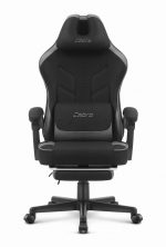 Ігрове крісло CABRO C504 FABRIC чорно-сіра тканина стильний дизайн та комфорт - Зображення 2