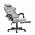 Ігрове крісло Cabro C502 fabric Колір: сіро-чорний комфорт та стиль для геймерів - Зображення 4