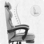 Ігрове крісло Cabro C502 fabric Колір: сіро-чорний комфорт та стиль для геймерів - Зображення 2