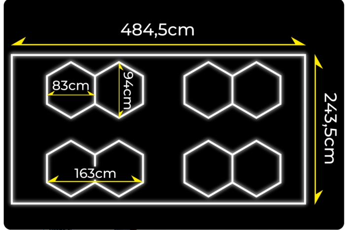 Світлодіодна панель LumiOn 484.5 x 243.5 см біла потужне та стильне освітлення для вашого простору - Зображення 2