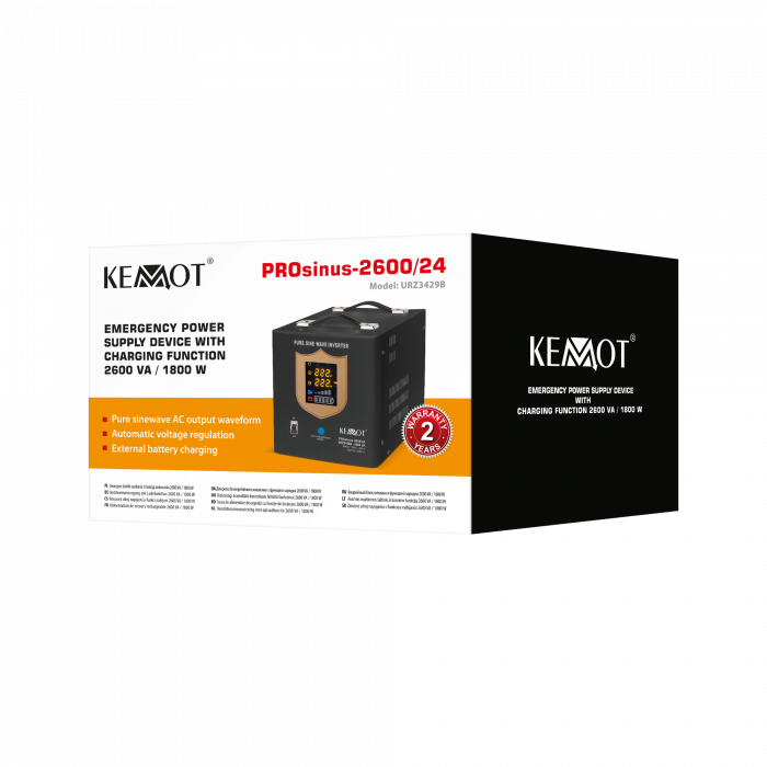 Блок аварійного живлення KEMOT PROsinus-2600 URZ3429B - Зображення 4