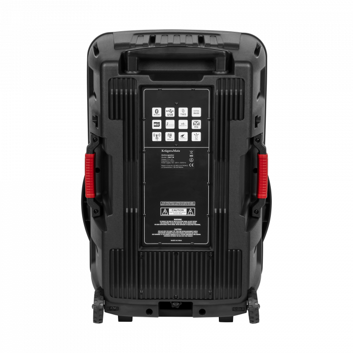 Портативна аудіосистема динамік з 2 мікрофонами Krüger&Matz 60 Вт - Зображення 4