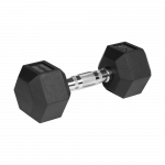Гантелі чавунні прогумовані HEX ​​2х9 кг Rebel Active RBA-2325-09 - Зображення 3