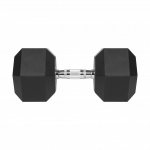 Гантель чавунна прогумована HEX 32.5 кг Rebel Active RBA-2325-32.5 - Зображення 2