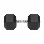 Гантель чавунна прогумована HEX 35 кг Rebel Active RBA-2325-35 - Зображення 2