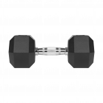 Гантелі чавунні прогумовані HEX ​​2х12,5 кг Rebel Active RBA-2325-12.5 - Зображення 4