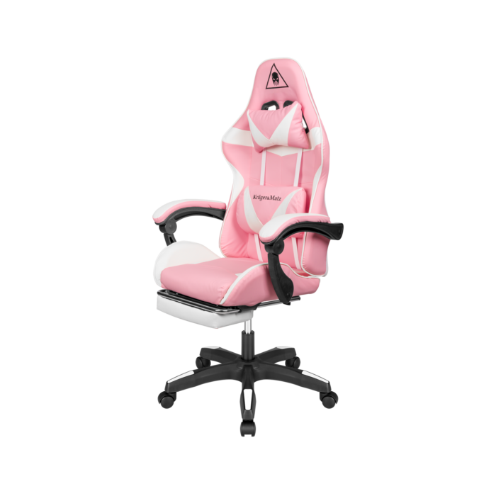 Ігрове Геймерське Крісло Kruger&Matz GX-150 біло-рожевий KM0790-P - Зображення 1