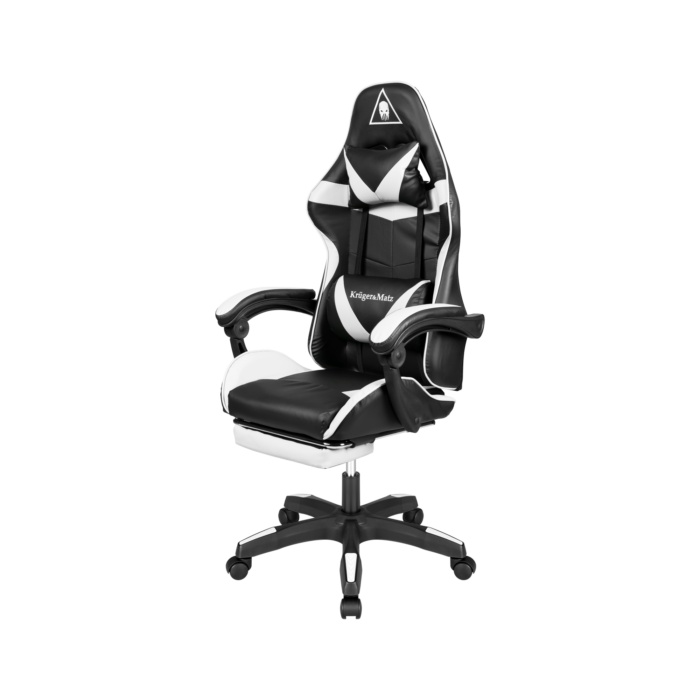 Ігрове Геймерське Крісло Kruger&Matz GX-150 чорно-біле KM0790-BW - Зображення 1