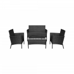 Комплект садових меблів TEESA ROSE чорний TSA9008