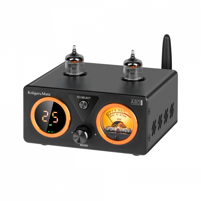 Ламповий стерео підсилювач Kruger&Matz A80-PRO - Зображення 1
