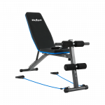 Похила тренувальна лава з фіксаторами для ніг і гумками REBEL ACTIVE RBA-2003