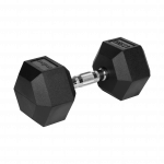 Гантель чавунна прогумована HEX 17.5 кг Rebel Active RBA-2325-17.5