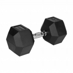 Гантель чавунна прогумована HEX 25 кг Rebel Active RBA-2325-25