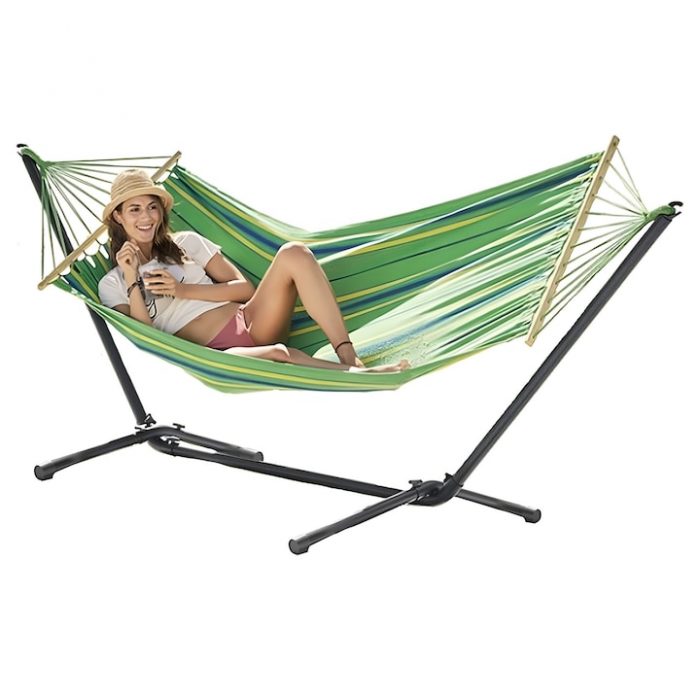 Садовий гамак з каркасом Double Strong XXL EDANTI+ чохол - Зображення 1
