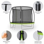 Батут з внутрішньою сіткою Sider 252 см  8FT (244-252 см) інвестиція на роки - Зображення 2